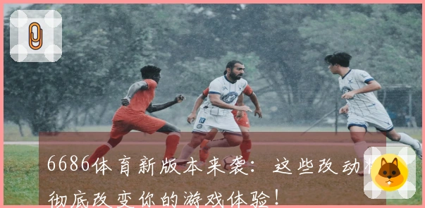 6686体育新版本来袭：这些改动将彻底改变你的游戏体验！
